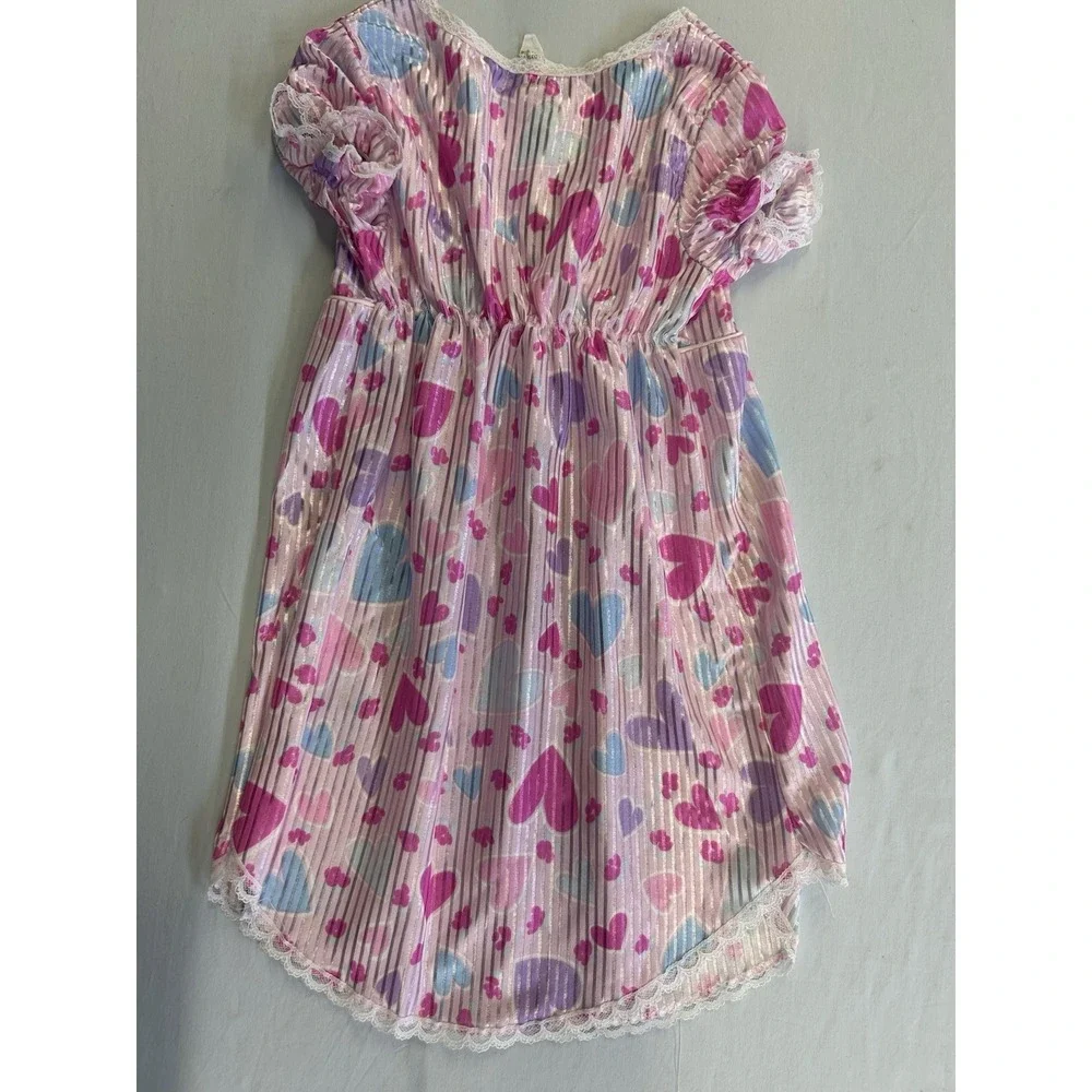 Vintage Silk Like Nightgown Size Toddler 4 Made In USA